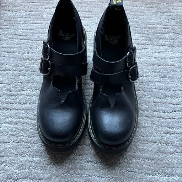 Dr. Martens Black Platform Mary Jane Shoes - Picture 2 of 4